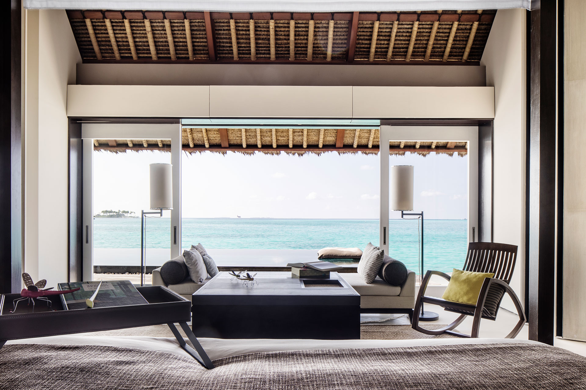 Meerblick von einem Schlafzimmer aus