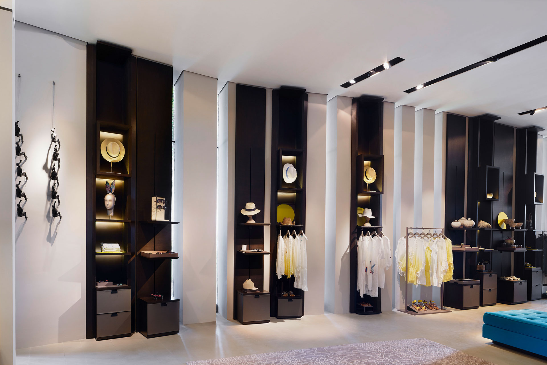 Edle Boutique mit Strandaccessoires