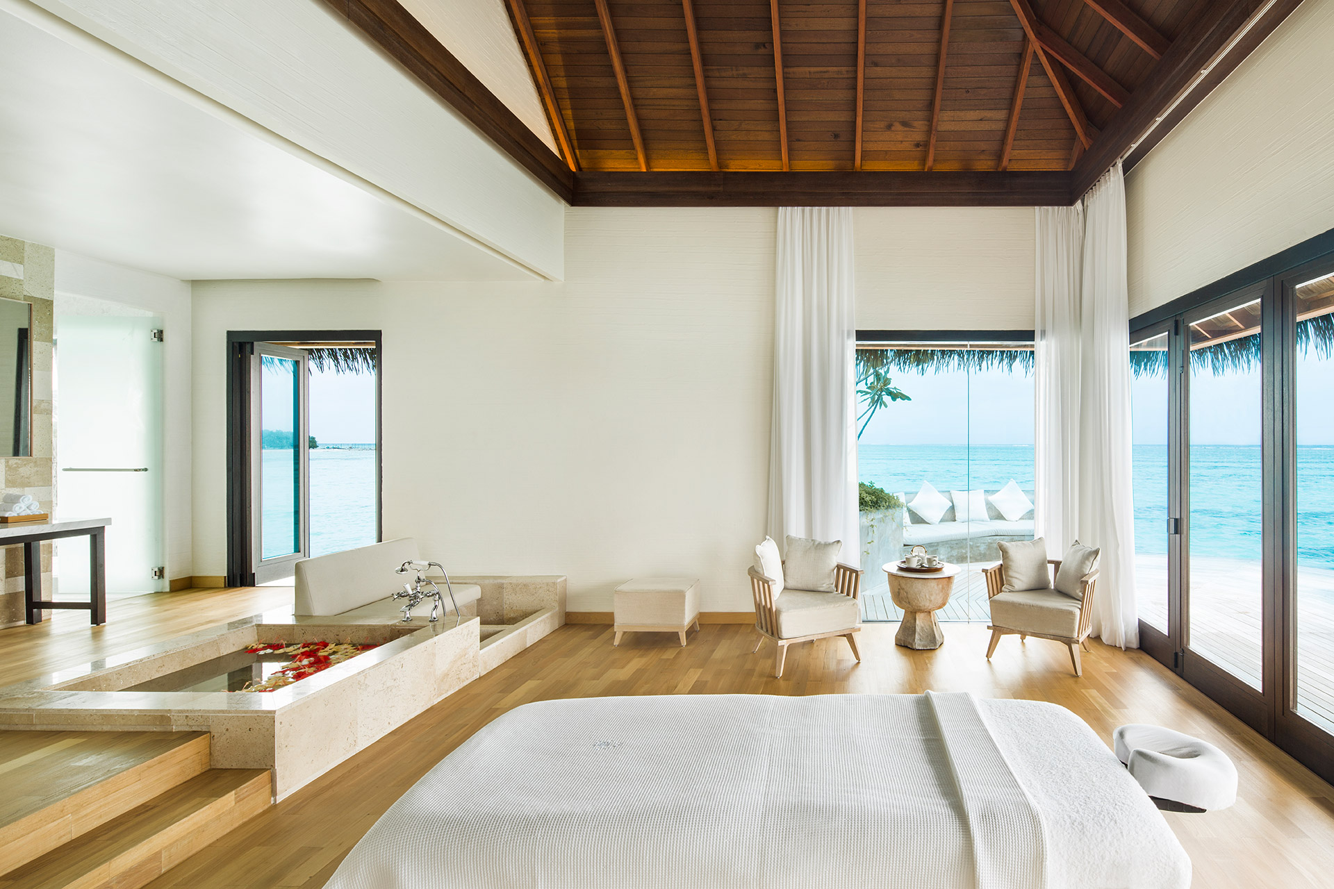 Spa Behandlungsraum mit Meerblick