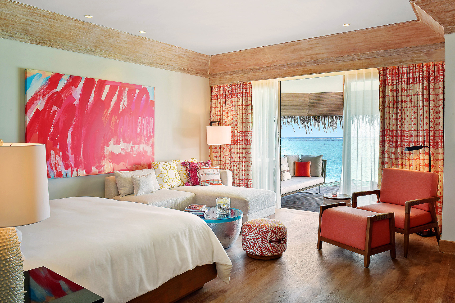 Innenbereich einer Wasservilla