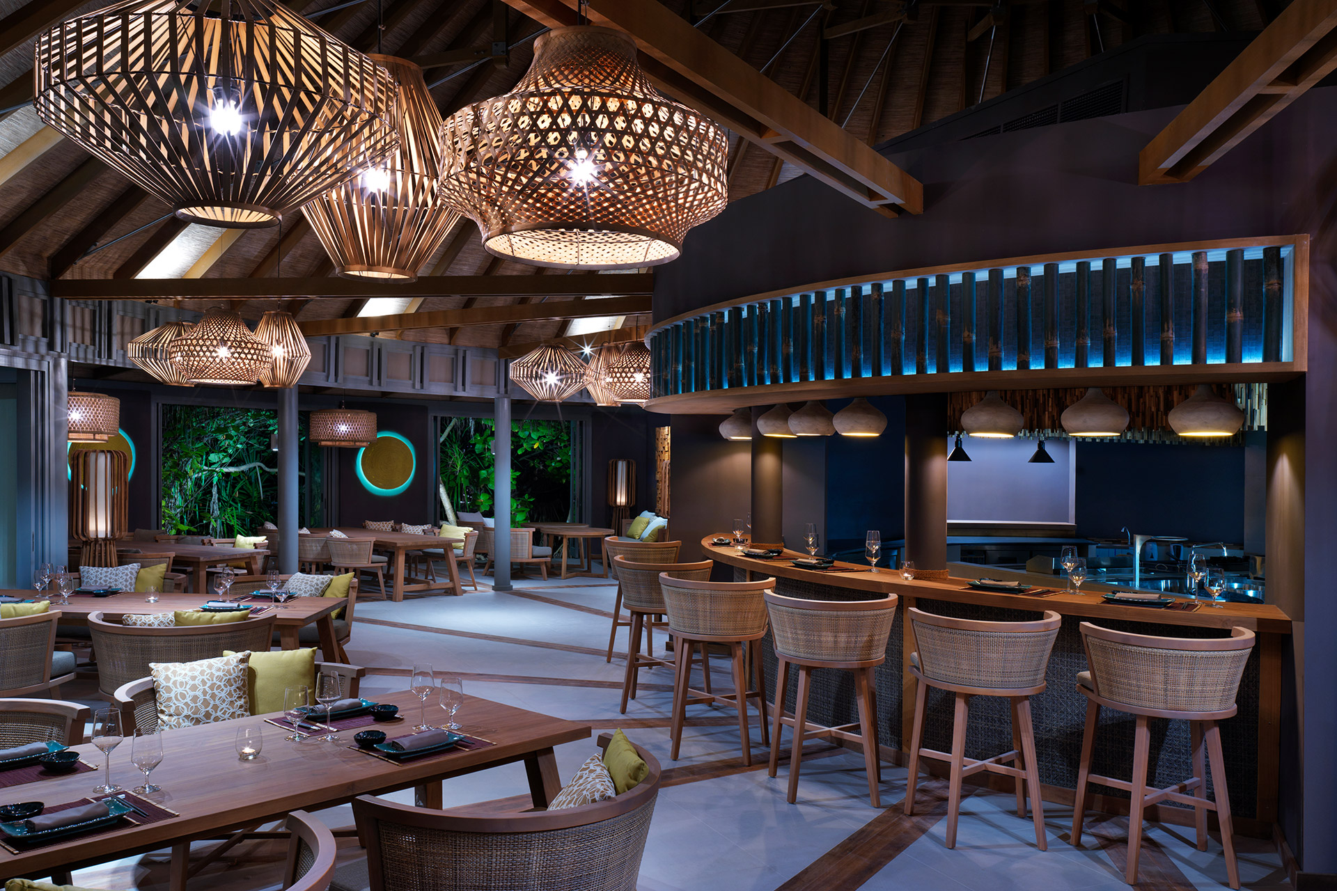 Innenbereich eines Designer Restaurants